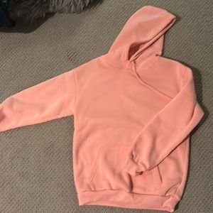 pink shein hoodie, barley worn.